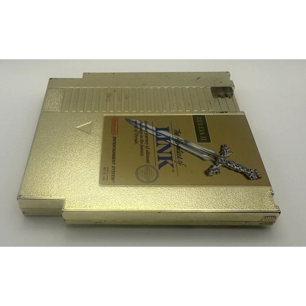ZELDA II THE ADVENTURE OF LINK NES GOLD CARTRIDGE TESTED AUTHENTIC